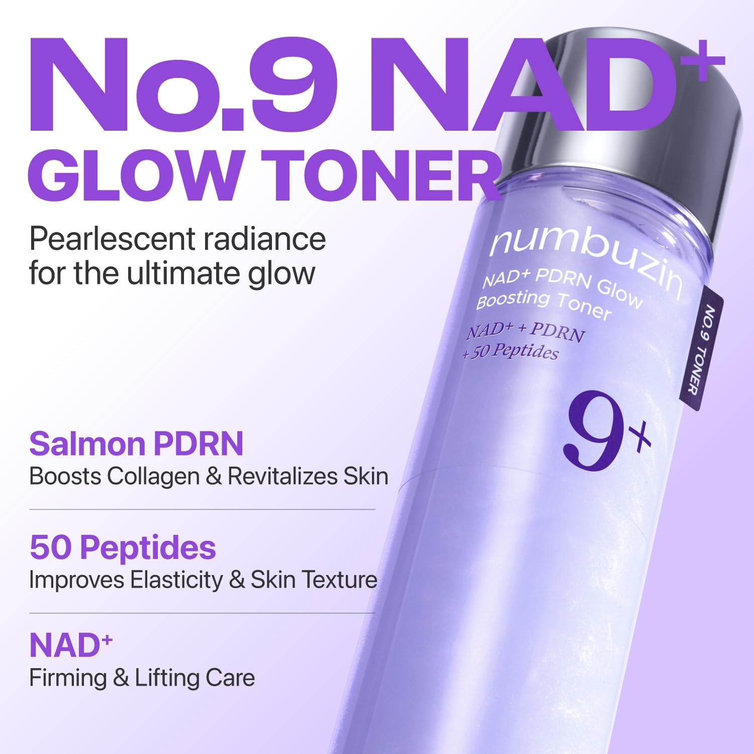 Numbuzin No.9 PDRN Glow Boosting Toner 150ml K Beauty Hautpflege für strahlende Haut