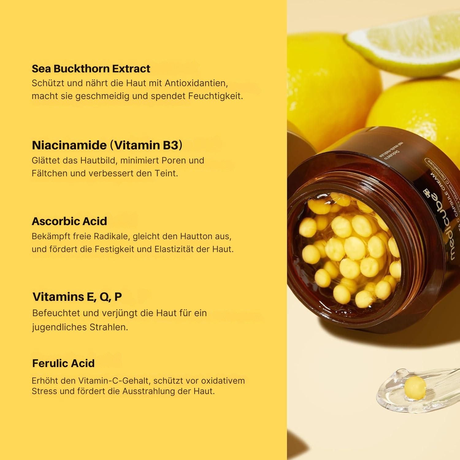 Medicube Deep Vita C Capsule Cream 55g K Beauty Hautpflege für strahlende Haut