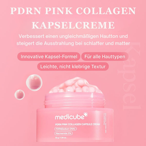 Medicube PDRN Pink Collagen Capsule Cream 55g K Beauty Hautpflege für strahlende Haut