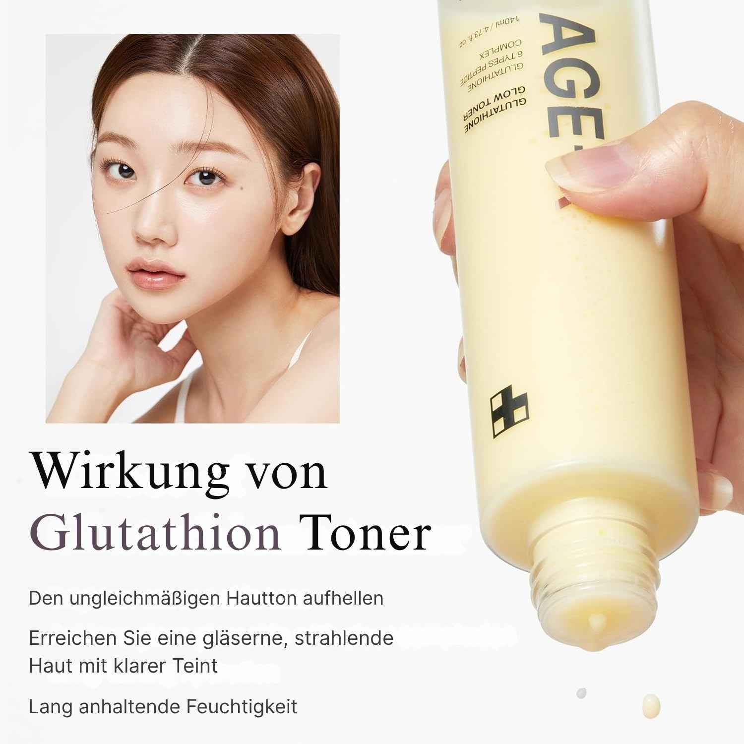 Medicube Age-R Glutathione Glow Toner 140ml K Beauty Hautpflege für strahlende Haut