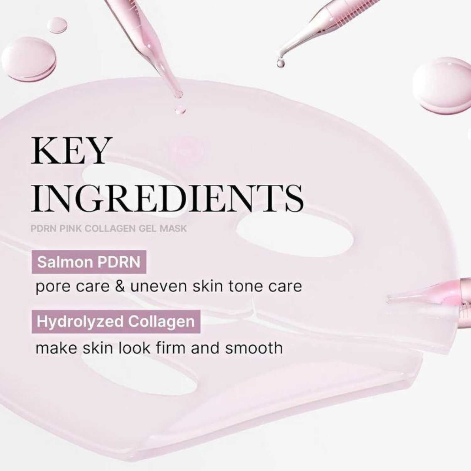 Medicube PDRN Pink Collagen Gel Mask 4er Pack K Beauty Hautpflege für strahlende Haut