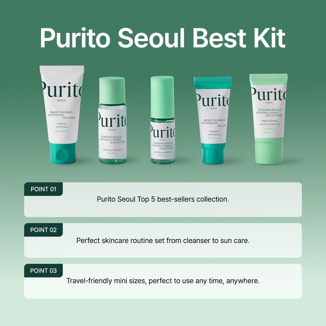 Purito Seoul Best Kit 105 ml K Beauty Hautpflege für strahlende Haut