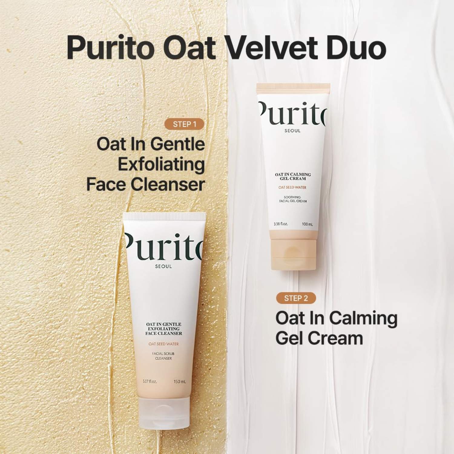 Purito Seoul Oat-In Calming Gel Cream 100ml K Beauty Hautpflege für strahlende Haut