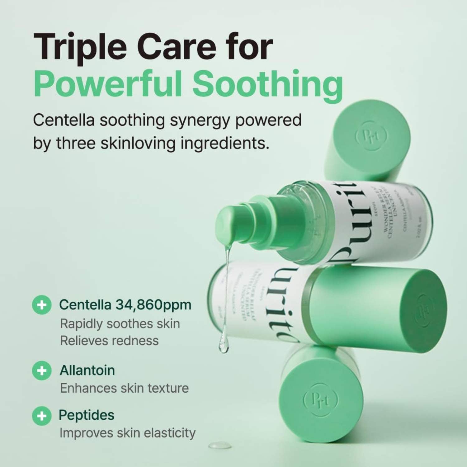 Purito Seoul Wonder Releaf Centella Serum Unscented 60ml K Beauty Hautpflege für strahlende Haut