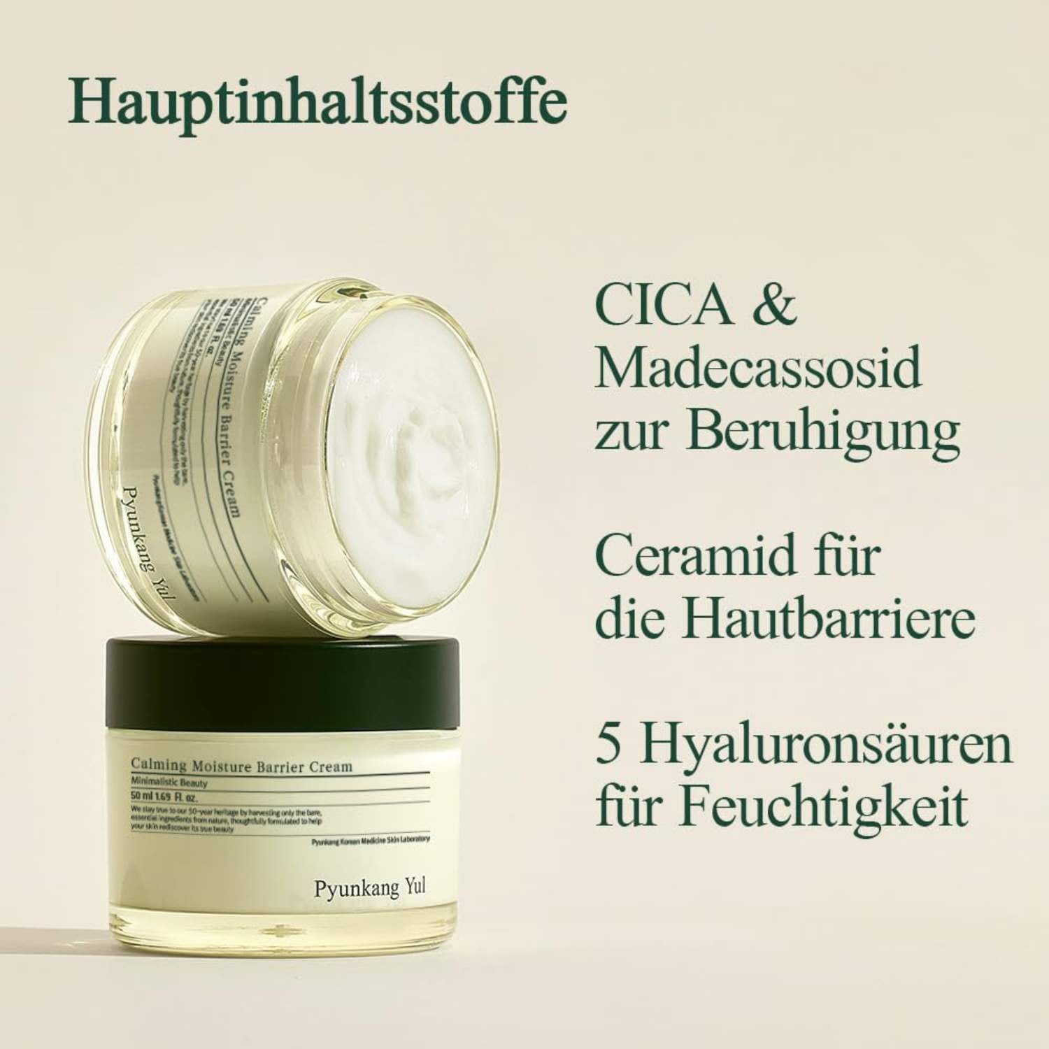 Pyunkang Yul Calming Moisture Barrier Cream 50ml K Beauty Hautpflege für strahlende Haut