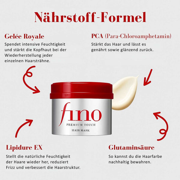 Shiseido Fino Premium Touch Haarmaske 230 g K Beauty Hautpflege für strahlende Haut