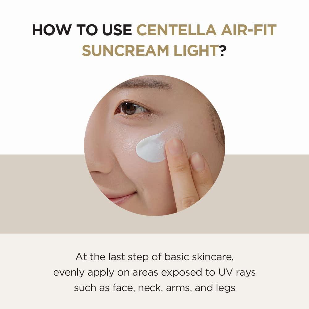 SKIN1004 Madagascar Centella Air-Fit Suncream Light SPF30 PA++++ - 50ml K Beauty Hautpflege für strahlende Haut