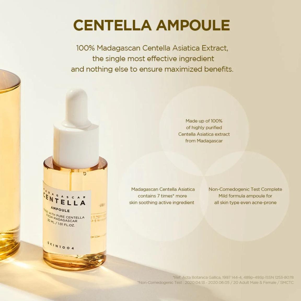 SKIN1004 Madagascar Centella Ampoule Kit K Beauty Hautpflege für strahlende Haut