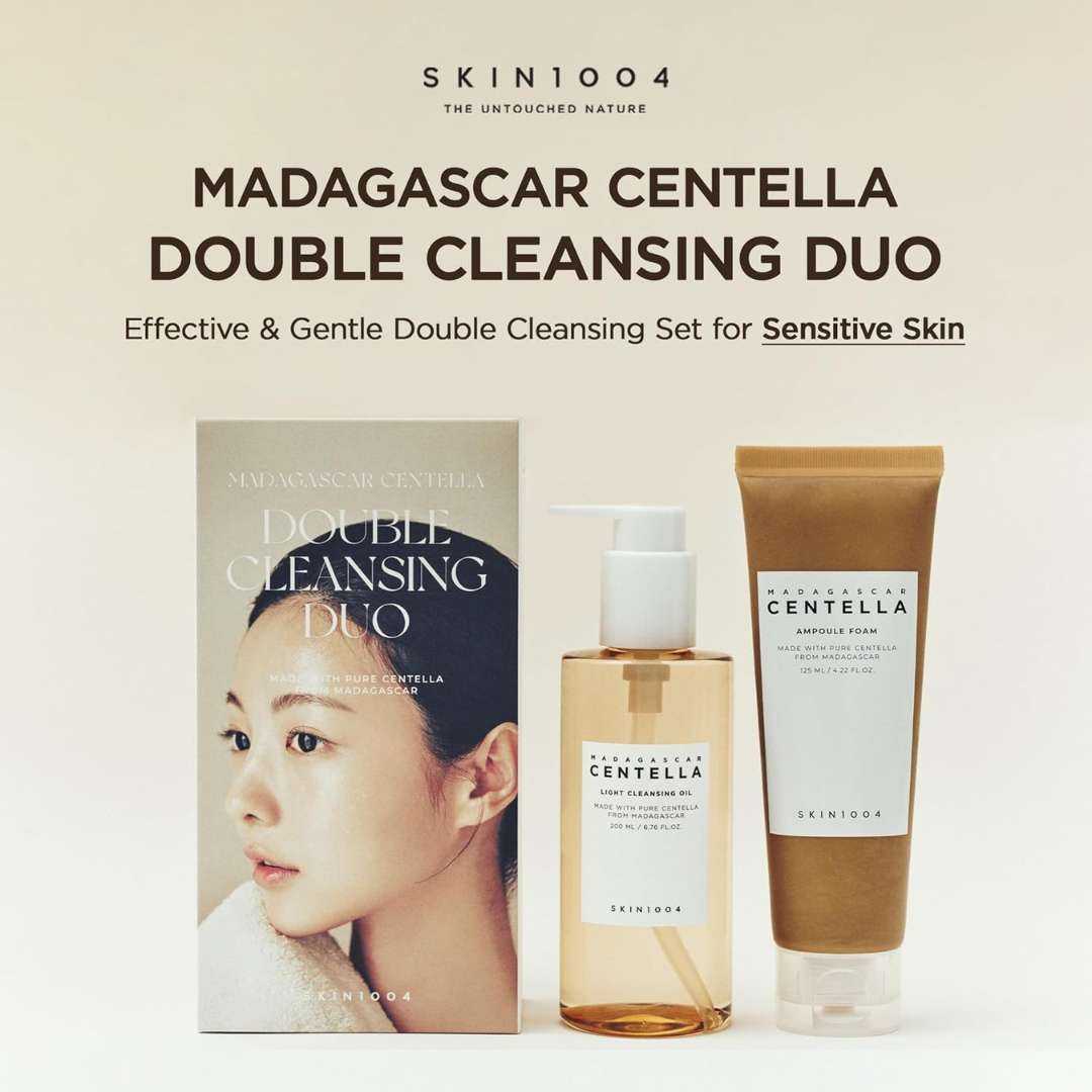 SKIN1004 Madagascar Centella Double Cleansing Duo Set K Beauty Hautpflege für strahlende Haut