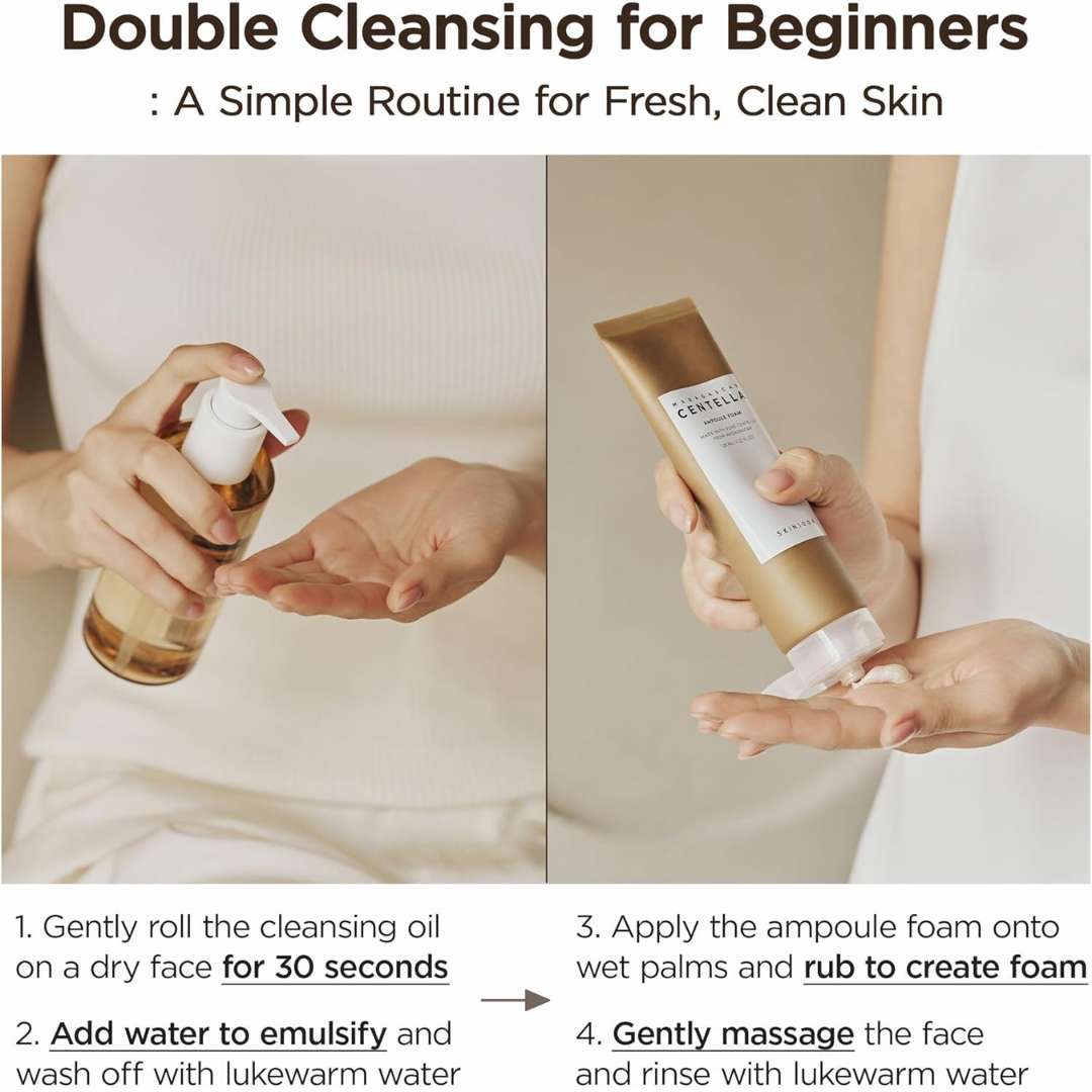 SKIN1004 Madagascar Centella Double Cleansing Duo Set K Beauty Hautpflege für strahlende Haut