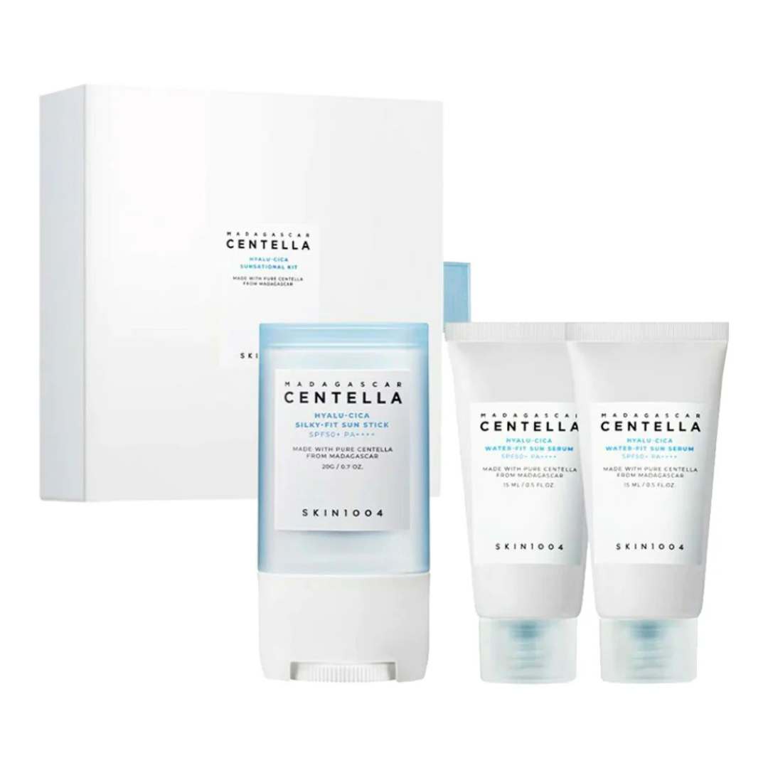SKIN1004 Madagascar Centella Hyalu-Cica Sunsational Kit K Beauty Hautpflege für strahlende Haut