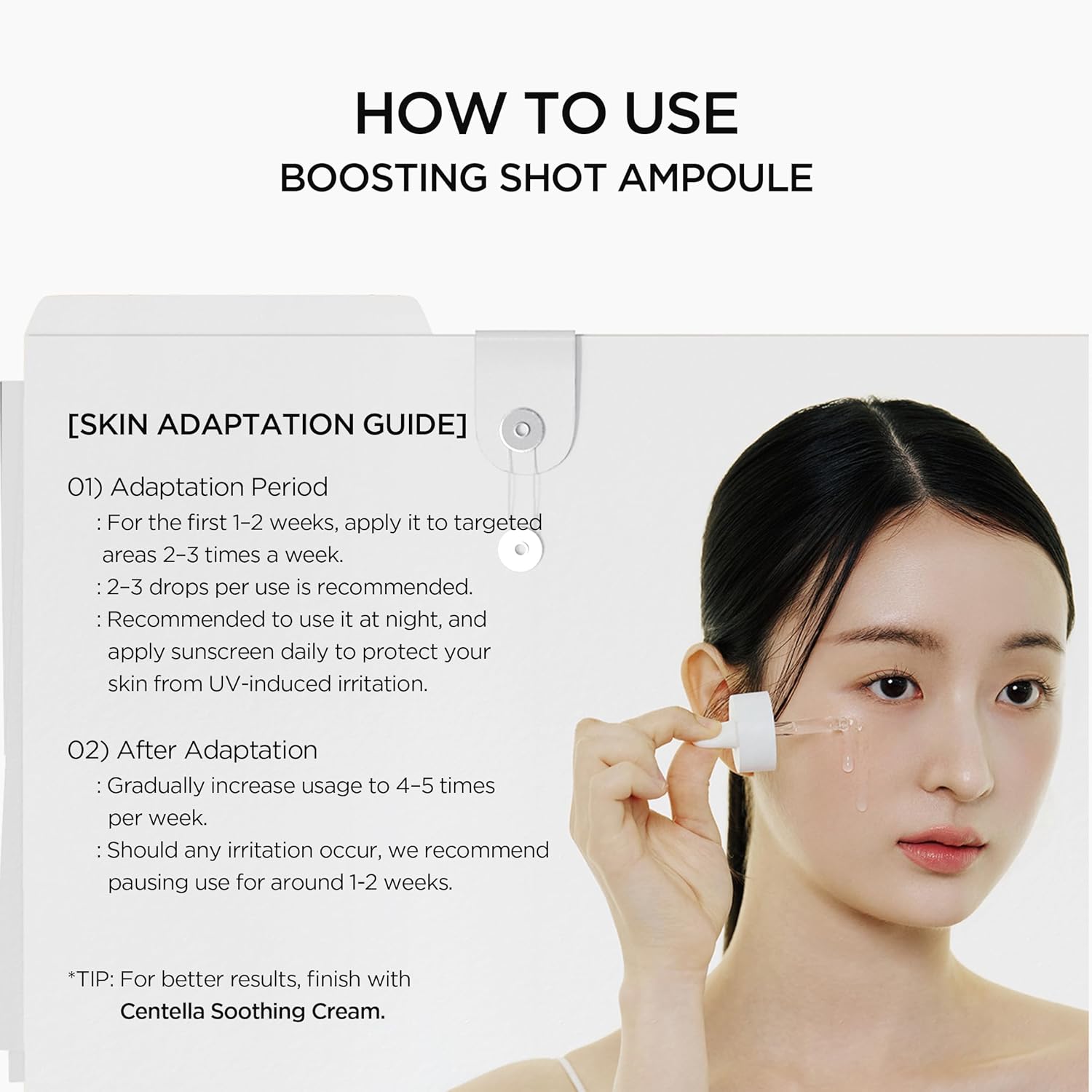 SKIN1004 Madagascar Centella Niacinamide 10 Boosting Shot Ampoule 30 ml K Beauty Hautpflege für strahlende Haut
