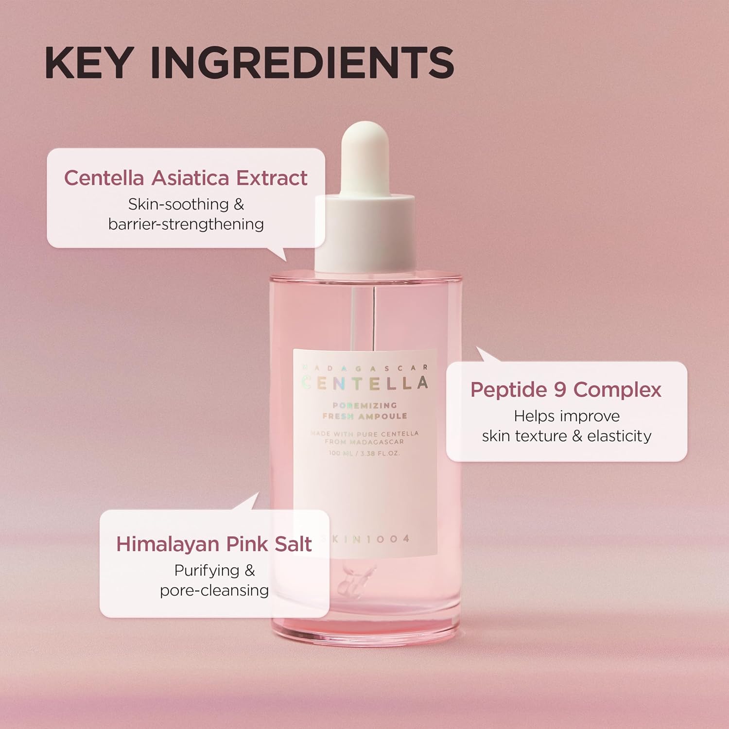 SKIN1004 Madagascar Centella Poremizing Fresh Ampoule Serum 50 ml K Beauty Hautpflege für strahlende Haut