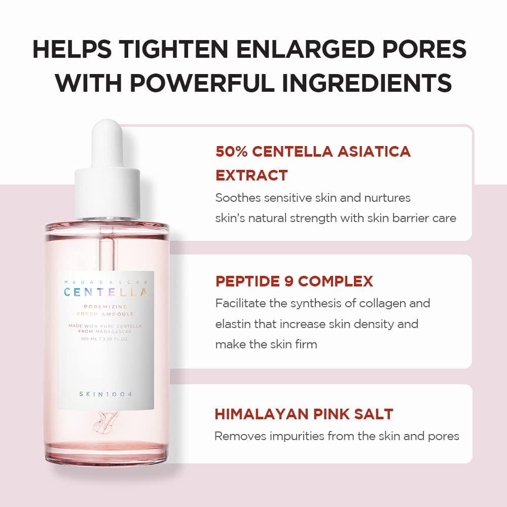 SKIN1004 Madagascar Centella Poremizing Fresh Ampoule Serum 30 ml K Beauty Hautpflege für strahlende Haut
