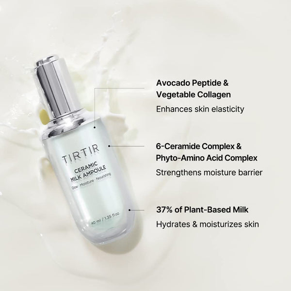 TIRTIR Ceramic Milk Ampoule 40ml K Beauty Hautpflege für strahlende Haut