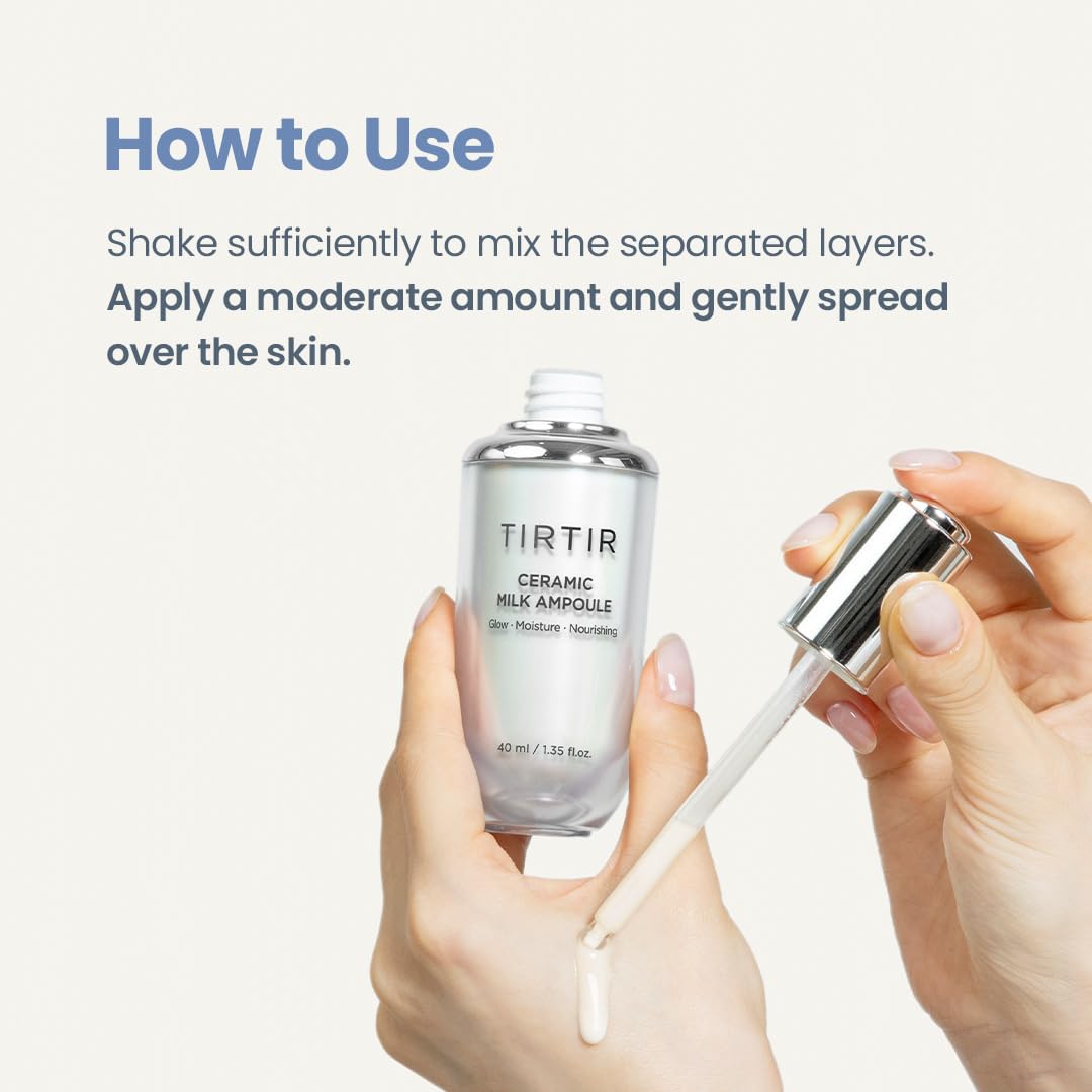 TIRTIR Ceramic Milk Ampoule 40ml K Beauty Hautpflege für strahlende Haut