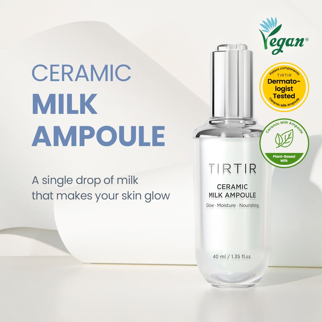 TIRTIR Ceramic Milk Ampoule 40ml K Beauty Hautpflege für strahlende Haut