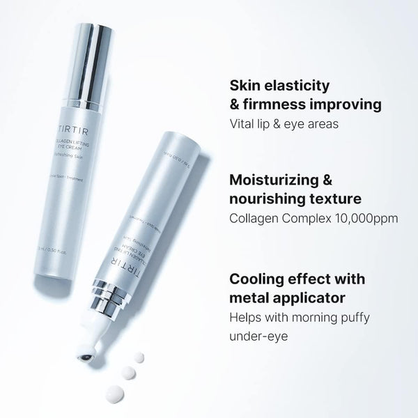 TIRTIR Collagen Lifting Eye Cream 15ml K Beauty Hautpflege für strahlende Haut