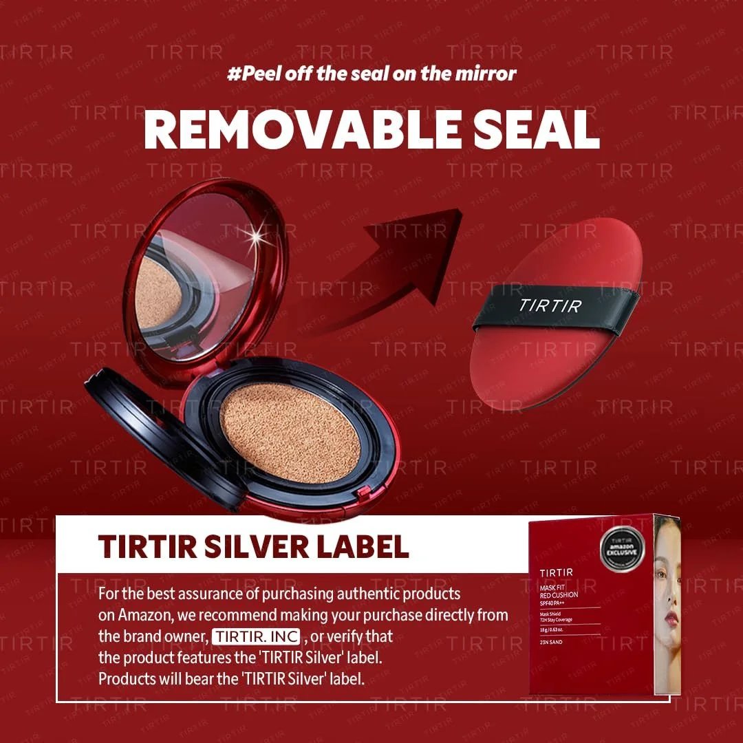TIRTIR Mask Fit Red Cushion 21N Ivory 18g K Beauty Hautpflege für strahlende Haut