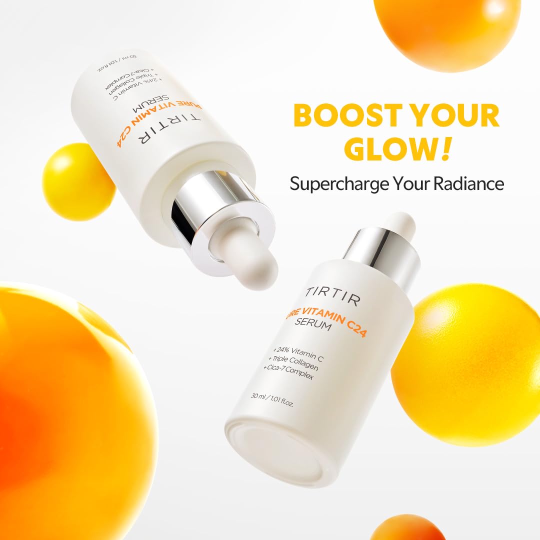 TIRTIR Pure Vitamin C24 Serum Aufhellend Gesichtsserum 30 ml K Beauty Hautpflege für strahlende Haut