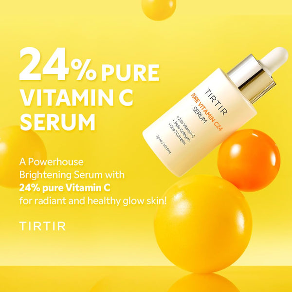 TIRTIR Pure Vitamin C24 Serum Aufhellend Gesichtsserum 30 ml K Beauty Hautpflege für strahlende Haut
