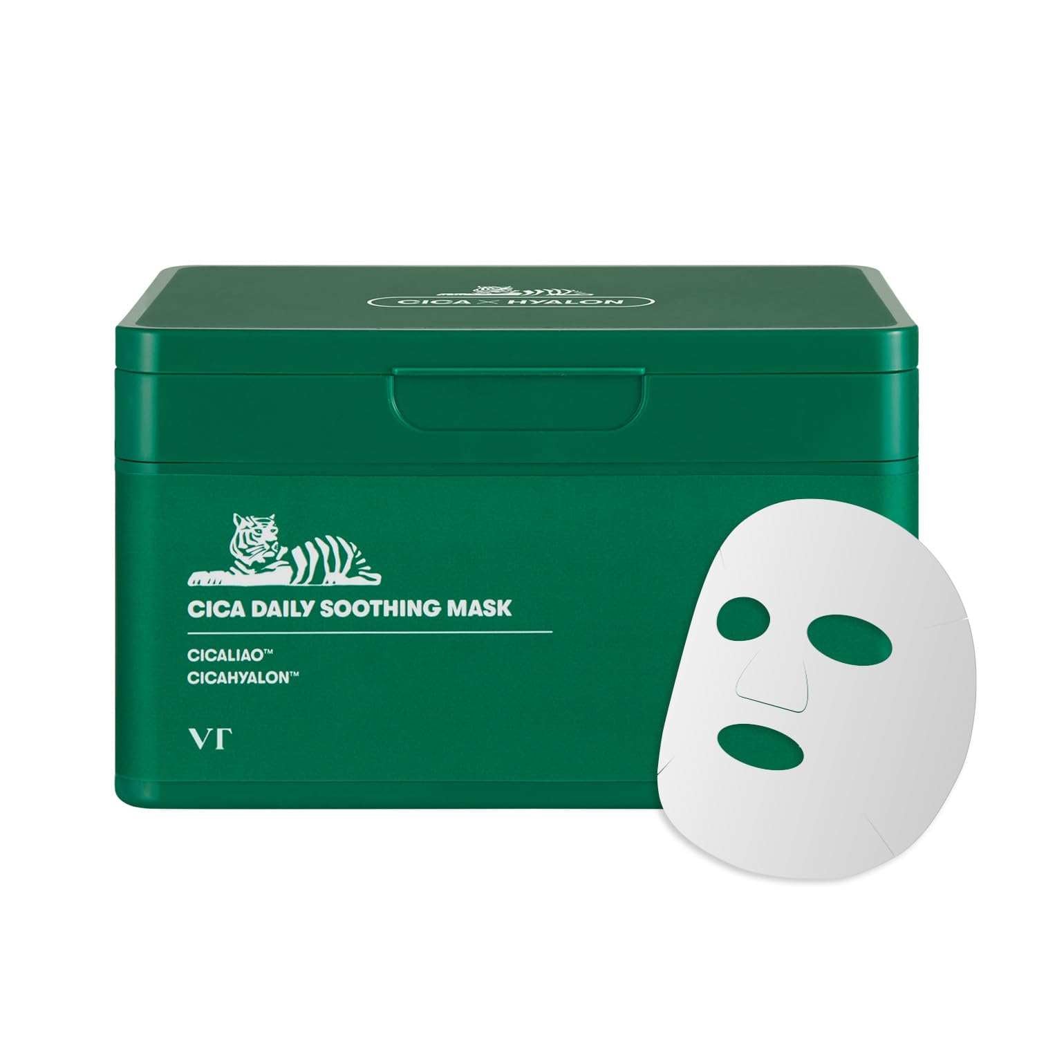 VT Cosmetics Cica Daily Soothing Mask 30 St. K Beauty Hautpflege für strahlende Haut