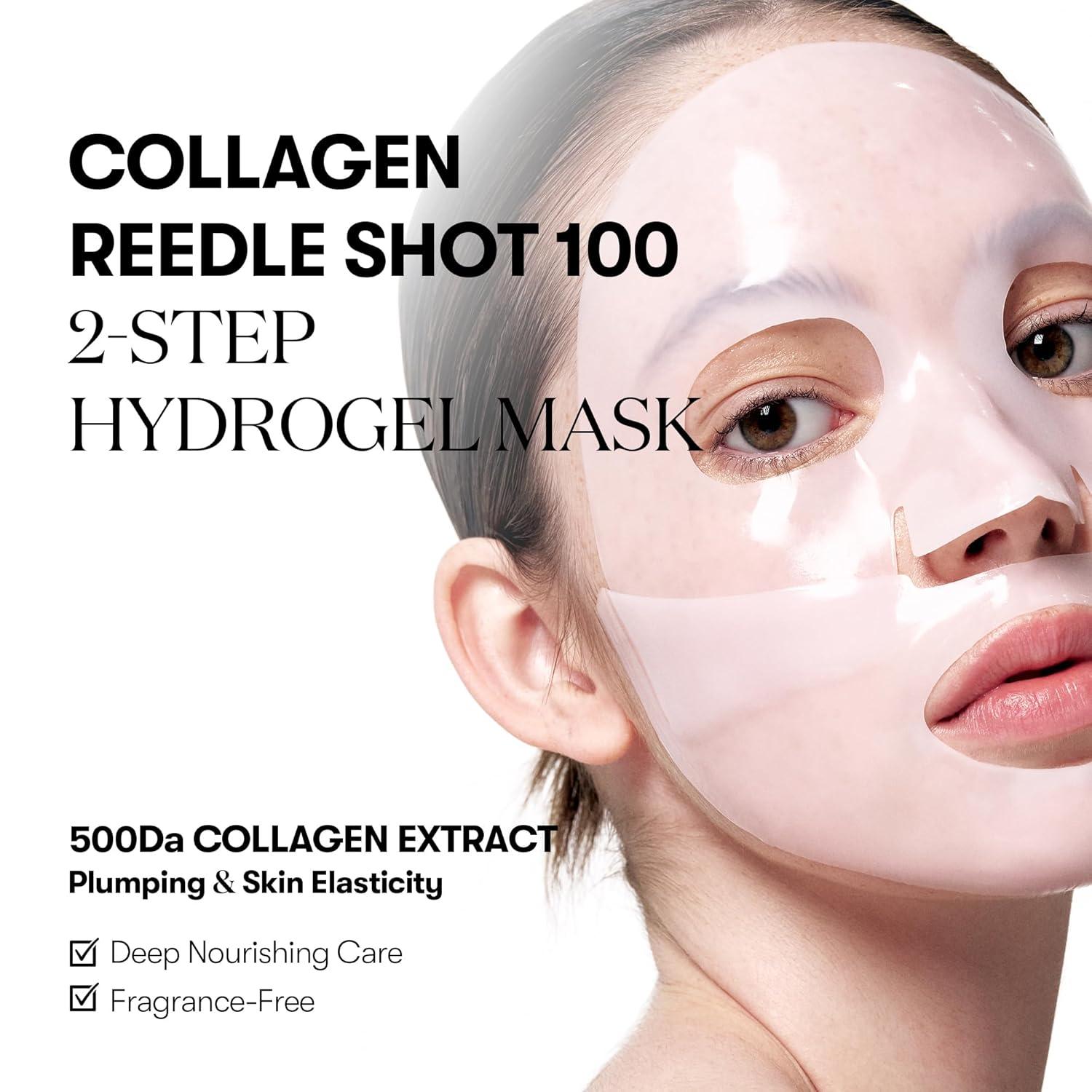 VT Cosmetics Collagen Reedle Shot 100 2Step Hydrogel Mask K Beauty Hautpflege für strahlende Haut